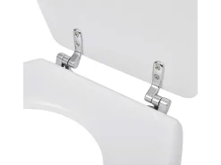 Conjunto de dois assentos sanitários com tampas de MDF branco 02_0002944