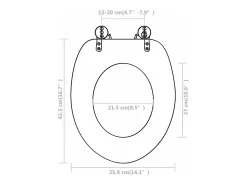 Conjunto de dois assentos sanitários com tampas de MDF branco 02_0002944