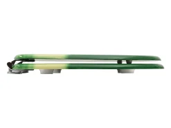 Conjunto de dois assentos sanitários com tampas MDF verde design de gotas de água 02_0002975