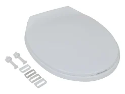 Conjunto de dois assentos sanitários com mecanismo de fechamento suave plástico branco 02_0002955