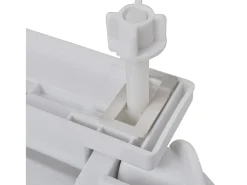 Conjunto de dois assentos sanitários com mecanismo de fechamento suave plástico branco 02_0002955
