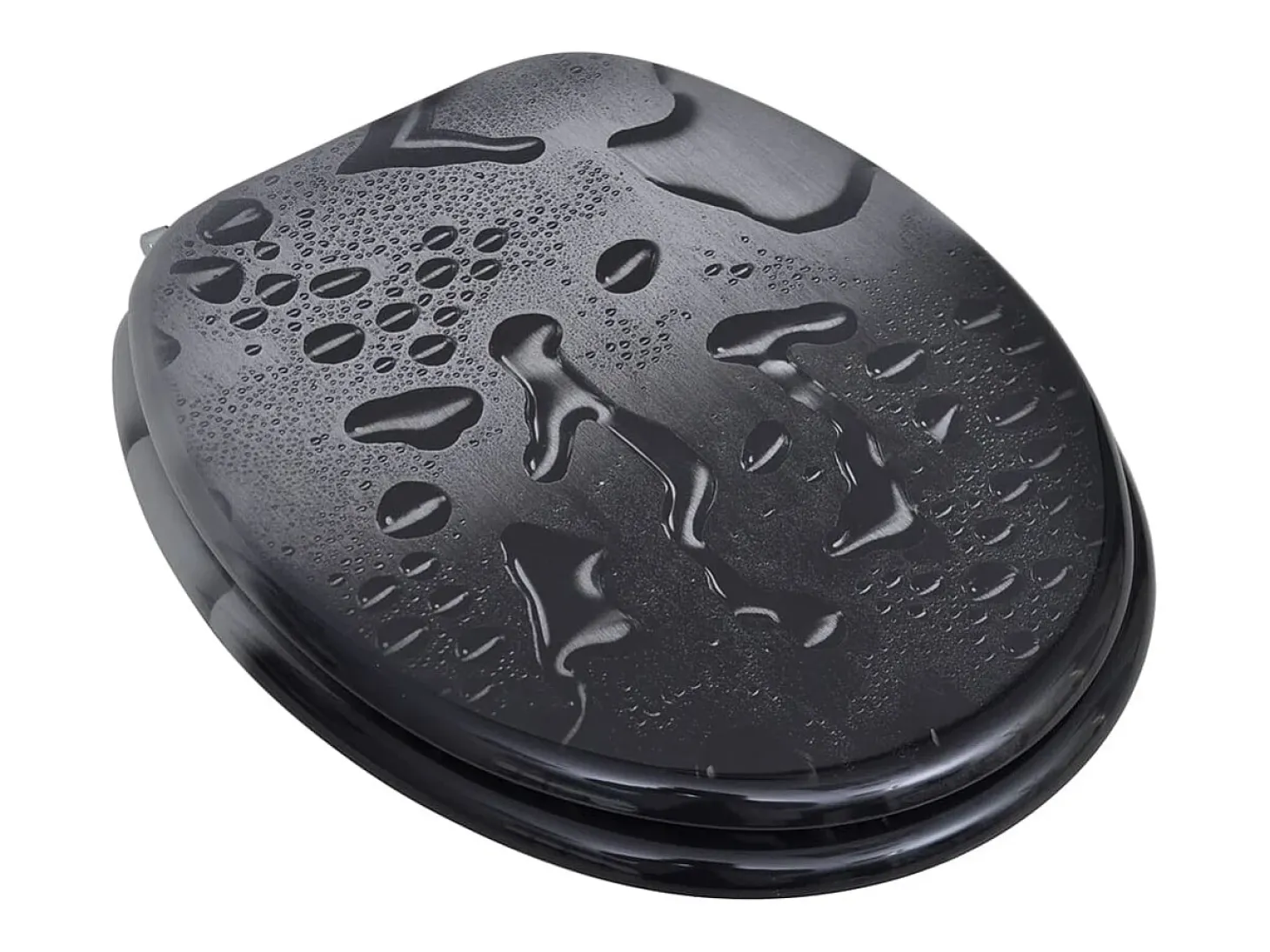 Conjunto de dois assentos sanitários com tampas em formato de gota em MDF 02_0002952