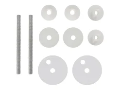 Conjunto de dois assentos sanitários com tampas em formato de gota em MDF 02_0002952