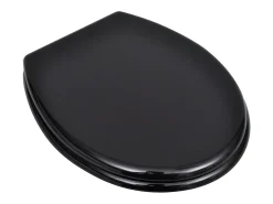 Conjunto de dois assentos sanitários com tampas MDF Preto 02_0002945