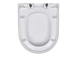 Conjunto de dois assentos sanitários com mecanismo de fechamento suave plástico branco 02_0002958