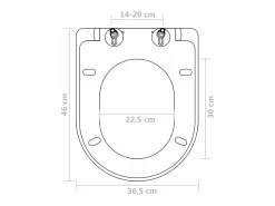 Conjunto de dois assentos sanitários com mecanismo de fechamento suave plástico branco 02_0002958