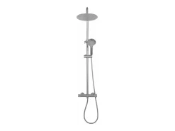 Conjunto De Duche Com Termóstato Rea Vincent Termostat Brush Nickel