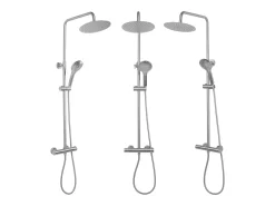 Conjunto De Duche Com Termóstato Rea Vincent Termostat Brush Nickel
