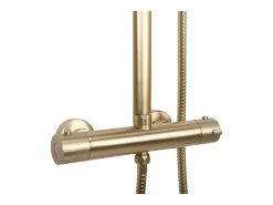 Conjunto De Duche Com Termóstato Rea Tom Termostat Brush Gold