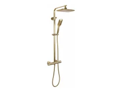 Conjunto De Duche Com Termóstato Rea Tom Termostat Brush Gold