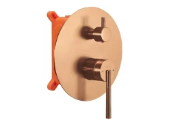 Conjunto De Duche Embutido Rea Argon Brush Copper