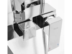 Conjunto De Duche Rea Lungo Thermostat Brush Gold