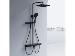 Conjunto De Duche Rea Pedro Thermostat Black
