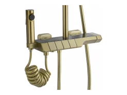 Conjunto De Duche Rea Rob Thermostat Brush Gold