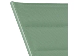 Conjunto de espreguiçadeira e mesa de apoio BARBADOS em textilene verde sálvia - alumínio verde sálvia