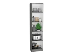 Conjunto de estantes para escritório em melamina de 3 peças com prateleiras e 4 portas , 180.6 cm X 152.8 cm X 29.9 cm , Multicolor