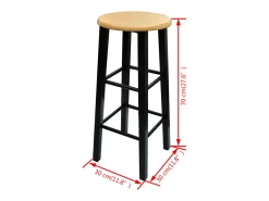 Conjunto de jantar com mesa madeira bronze e aço preto
