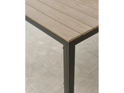 Conjunto de jantar de jardim em alumínio com 4 lugares