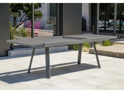 Conjunto de jantar de jardim em alumínio com 8 lugares