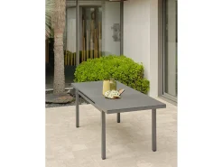 Conjunto de jantar de jardim em alumínio com 4 lugares