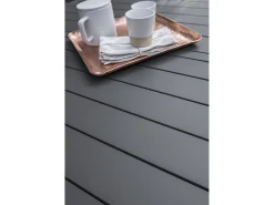 Conjunto de jantar de jardim em alumínio para 12 pessoas