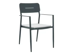 Conjunto de jantar de jardim alumínio 6 lugares antracite LOTTYS de MYLIA