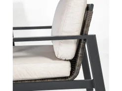 Conjunto de jantar de jardim ONIX 7 peças Antracite