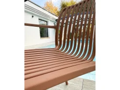Conjunto de jantar de jardim em alumínio com 6 lugares