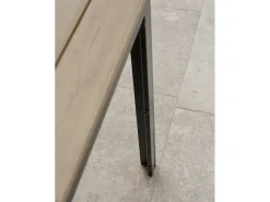 Conjunto de jantar de jardim em alumínio com 4 lugares