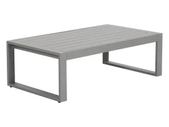 Conjunto de jardim em alumínio com sofá de canto e mesa de centro - Taupe - MOLOKAI da MYLIA