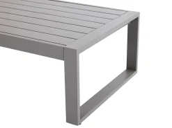 Conjunto de jardim em alumínio com sofá de canto e mesa de centro - Taupe - MOLOKAI da MYLIA