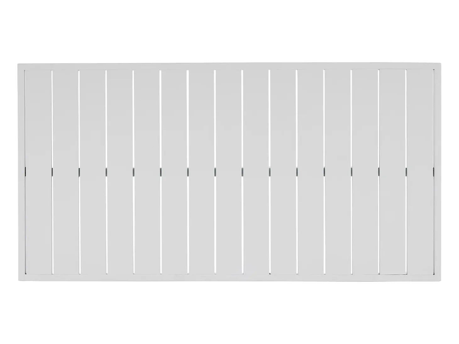 Conjunto de jardim em alumínio e corda: sofá 3 lugares, 2 poltronas e uma mesa de centro – Branco com almofadas bege – LUREYA da MYLIA