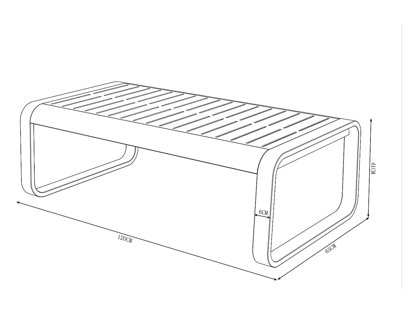 Conjunto de jardim em alumínio: 1 sofá de 3 lugares e 1 mesa de centro - Acobreado com almofadas bege - LOMIA de MYLIA