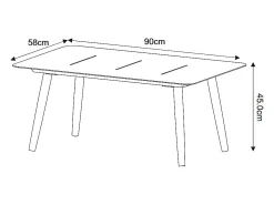 Conjunto de jardim em alumínio: um sofá de 2 lugares, 2 poltronas e 1 mesa de centro - Antracite com almofadas bege - TAVINYA de MYLIA