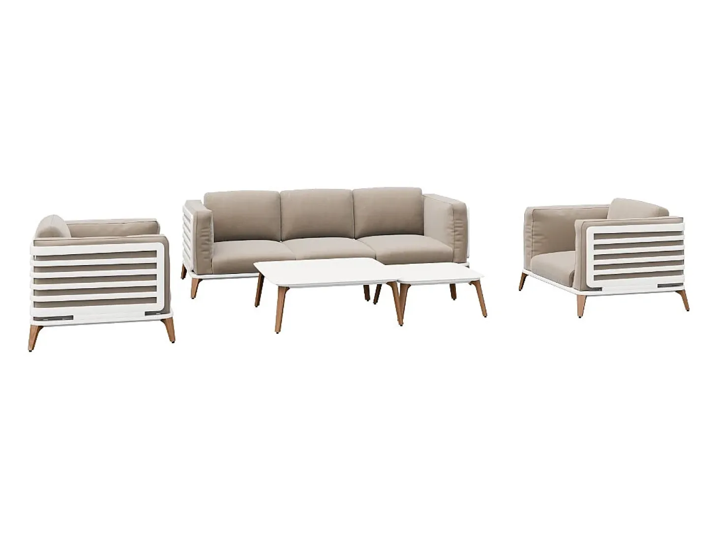 Conjunto de jardim FERRARI Branco