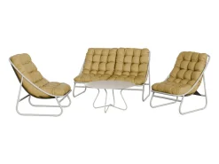Conjunto de jardim FORMENTERA 4 lugares Mostarda