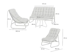 Conjunto de jardim FORMENTERA 4 lugares Mostarda