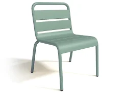 Conjunto de jardim para criança em metal verde-amêndoa 1 mesa e 4 cadeiras