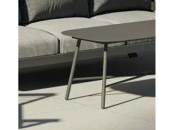 Conjunto de Jardim TORONTO Antracite em Alumínio e Madeira Sintética