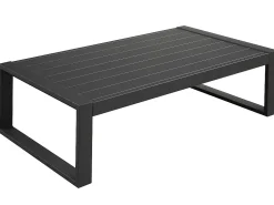 Conjunto de jardim: um sofá 3 lugares, 2 cadeirões, uma mesa de centro - Antracite - MOLOKAI