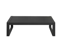 Conjunto de jardim: um sofá 3 lugares, 2 cadeirões, uma mesa de centro - Antracite - MOLOKAI