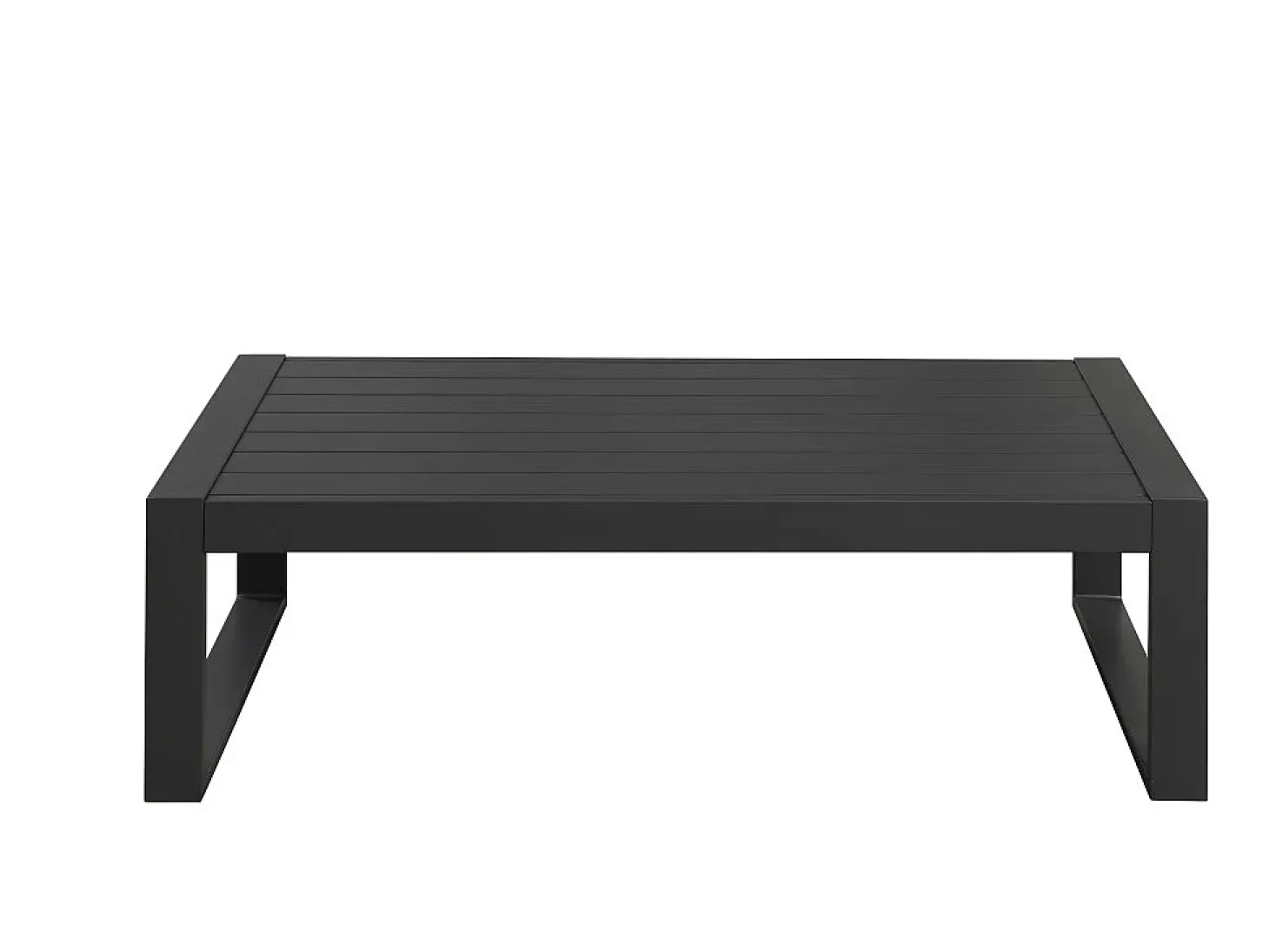 Conjunto de jardim: um sofá 3 lugares, 2 cadeirões, uma mesa de centro - Antracite - MOLOKAI