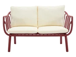Conjunto de lazer de jardim polipropileno e metal bordeaux - LOYNA de MYLIA