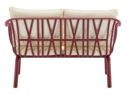 Conjunto de lazer de jardim polipropileno e metal bordeaux - LOYNA de MYLIA
