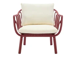 Conjunto de lazer de jardim polipropileno e metal bordeaux - LOYNA de MYLIA