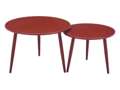 Conjunto de lazer de jardim polipropileno e metal bordeaux - LOYNA de MYLIA
