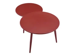 Conjunto de lazer de jardim polipropileno e metal bordeaux - LOYNA de MYLIA