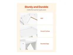 Conjunto de Mesa e Cadeira de Desmame Montessori SucceBuy, Mesa e Cadeira de Atividades para Crianças, Branco