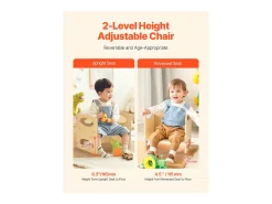Conjunto de Mesa e Cadeira de Desmame Montessori SucceBuy, Mesa e Cadeira de Atividades para Crianças, Madeira