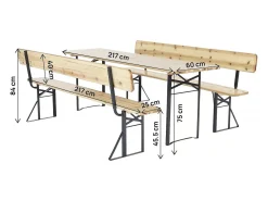 Conjunto de mobiliário de jardim